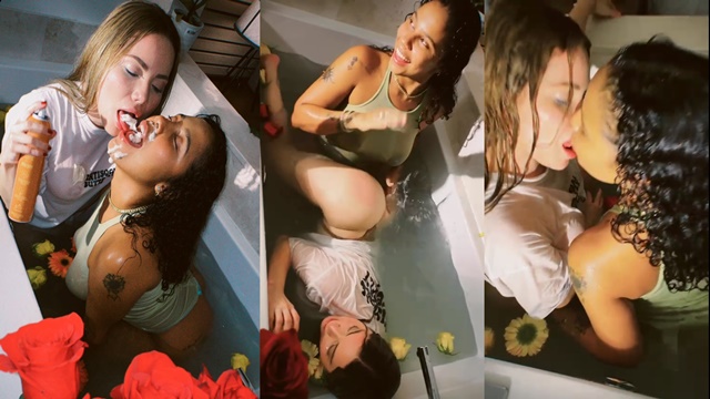 Tokischa y Michi Marin de putas en la bañera – Allxporno.com