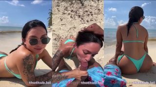 Karol Rosado Mamando Guevo en la Playa – Allxporno.com