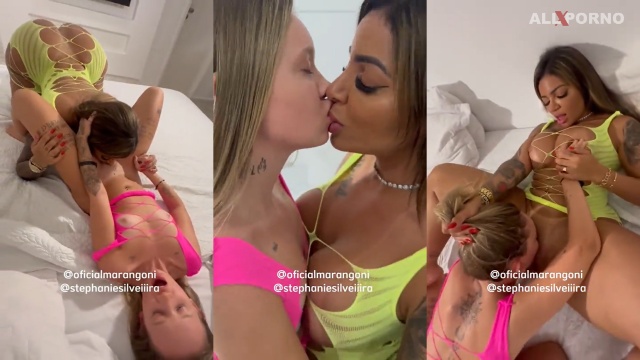 Mc Marangoni and Stephanie Silveira Lesbian Sex – Allxporno.com